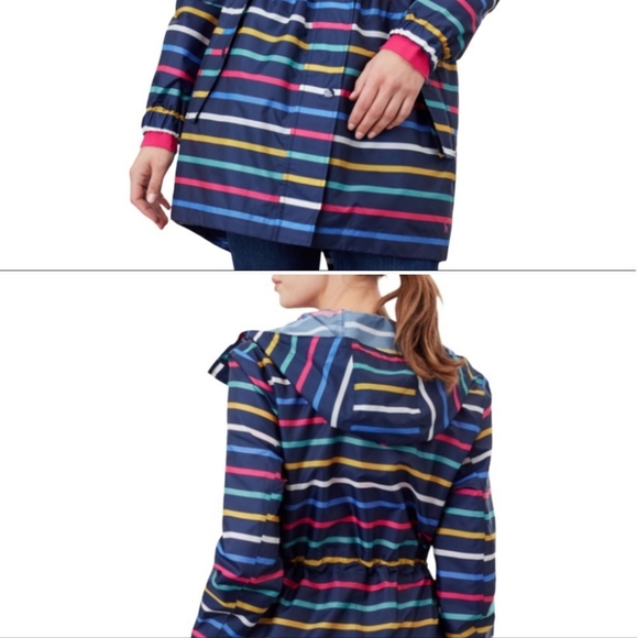 Joules Jackets & Coats Joules Packaway Waterproof Striped Raincoat